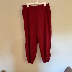 Universal Standard Deep Red Joggers